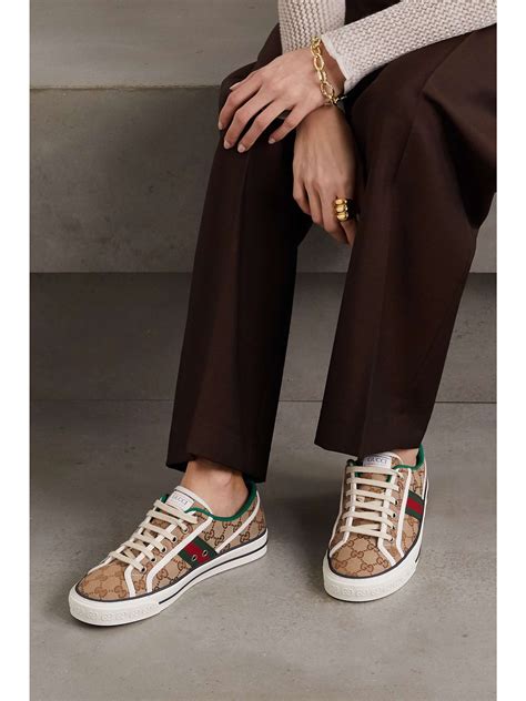 floral gucci tennis shoes women|gucci tennis 1977 women.